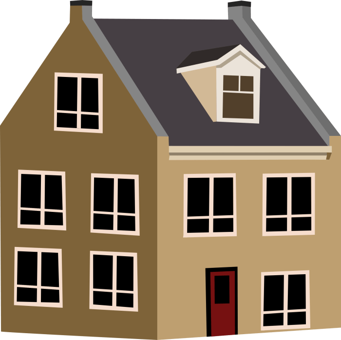 Clipart - Village house House renovation for small spaces